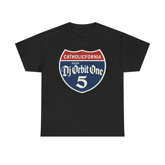 DJ Orbit One Catholicfornia Logo T-Shirt